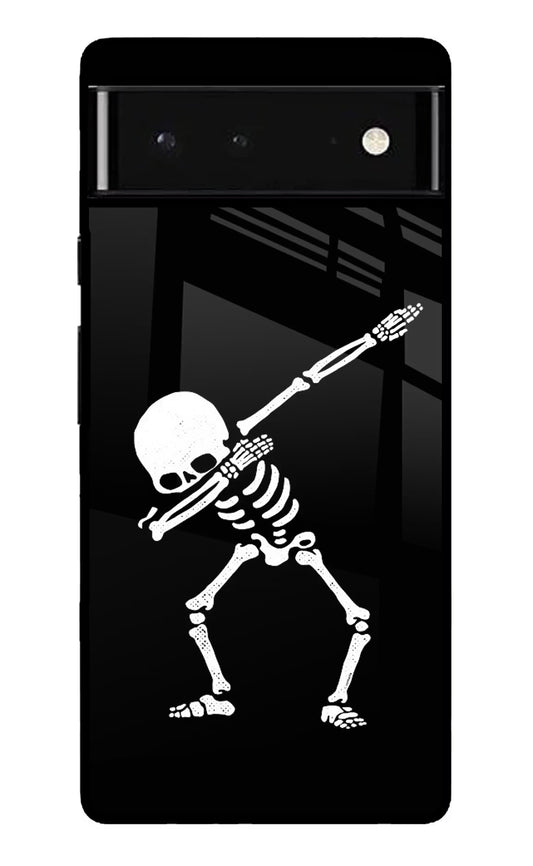 Dabbing Skeleton Art Google Pixel 6 Glass Case