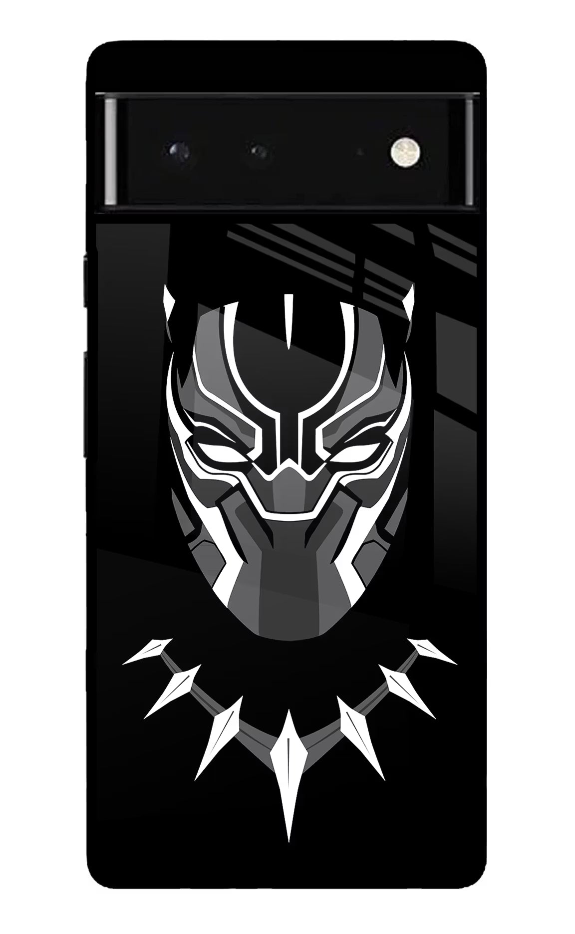 Black Panther Google Pixel 6 Glass Case Back Cover by Casekaro