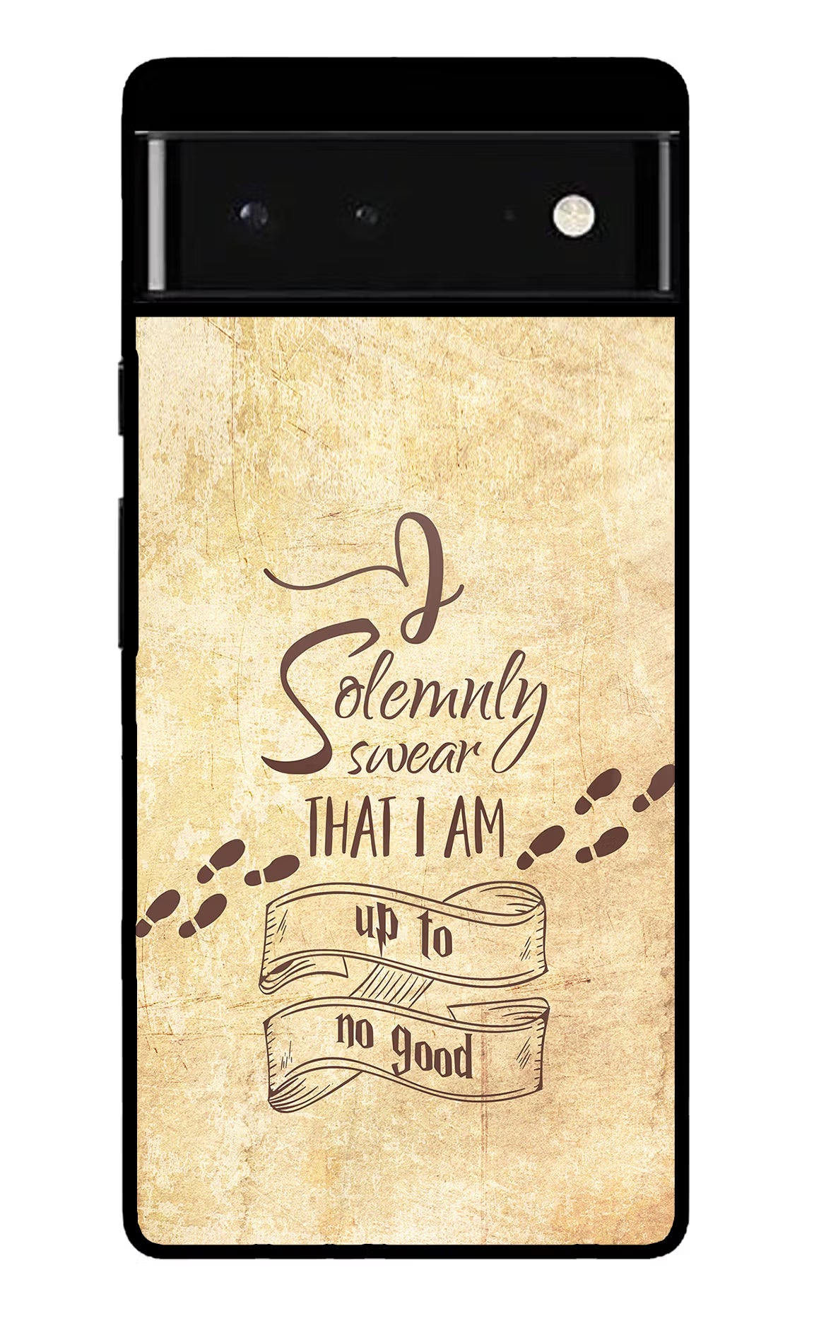 I Solemnly swear that i up to no good Google Pixel 6 Glass Case Back Cover by Casekaro