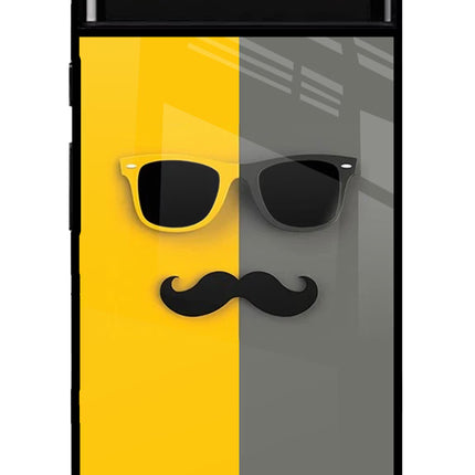 Sunglasses with Mustache Google Pixel 6 Glass Case