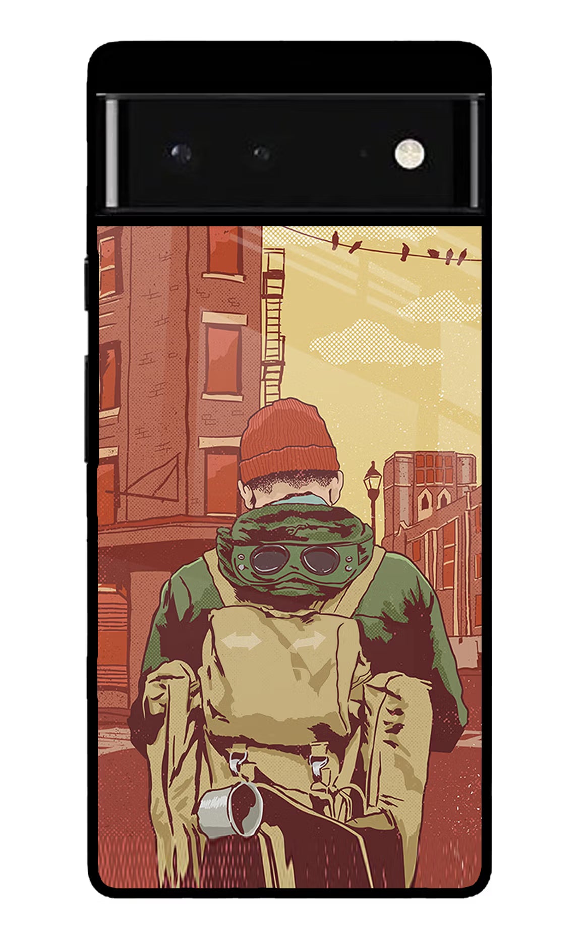 Adventurous Google Pixel 6 Glass Case Back Cover by Casekaro
