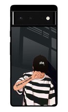 Aesthetic Boy Google Pixel 6 Glass Case