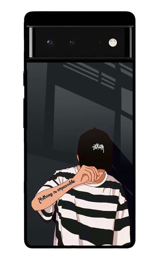 Aesthetic Boy Google Pixel 6 Glass Case