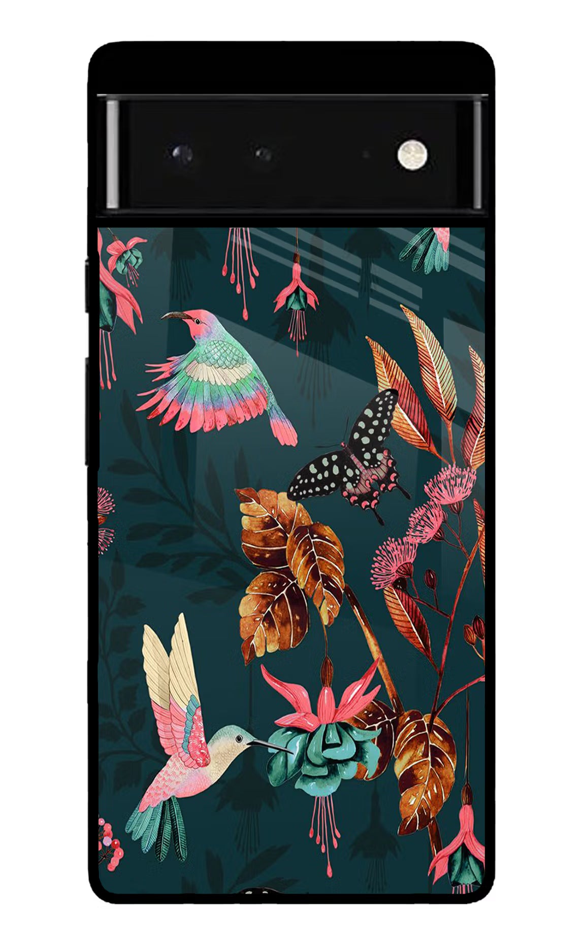 Birds Google Pixel 6 Glass Case Back Cover by Casekaro
