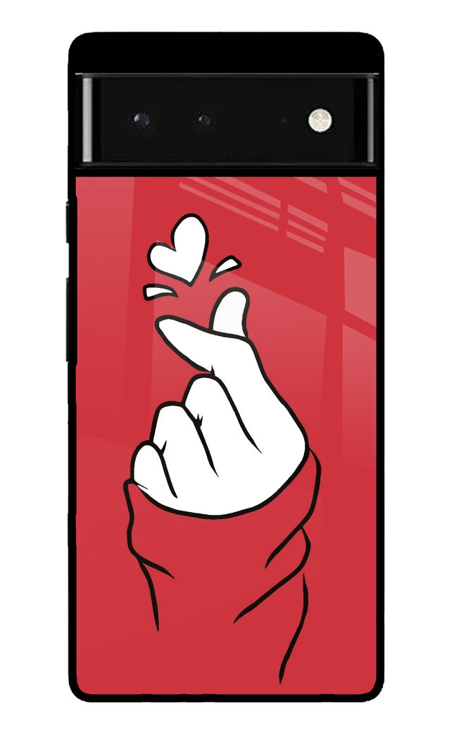 Korean Love Sign Google Pixel 6 Glass Case
