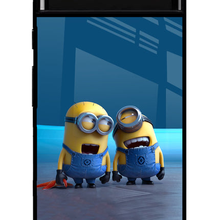 Minion Laughing Google Pixel 6 Glass Case Back Cover by Casekaro