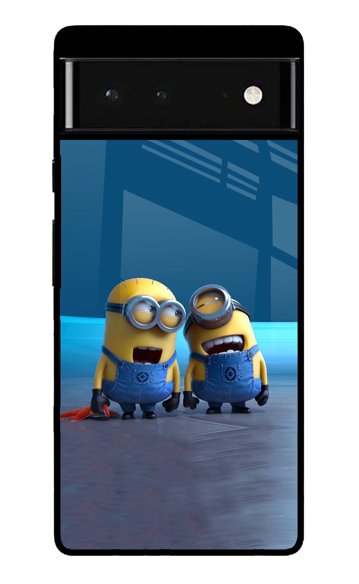 Minion Laughing Google Pixel 6 Glass Case Back Cover by Casekaro