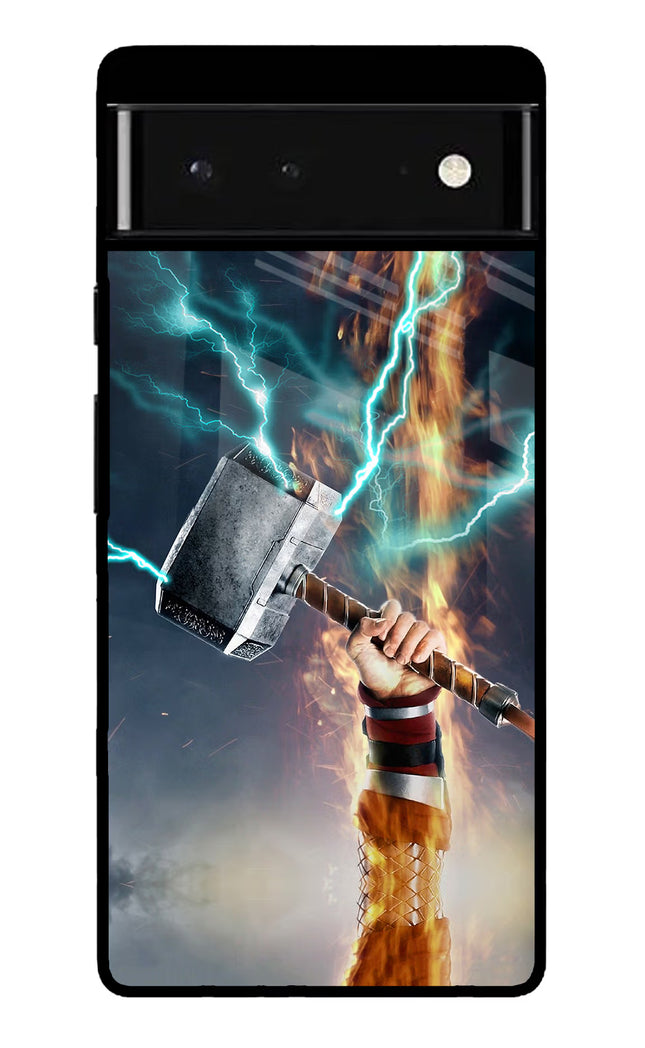 Thor Hammer Mjolnir Google Pixel 6 Glass Case