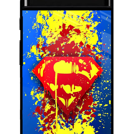 Superman logo Google Pixel 6 Glass Case Back Cover by Casekaro