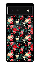 Rose Pattern Google Pixel 6 Glass Case