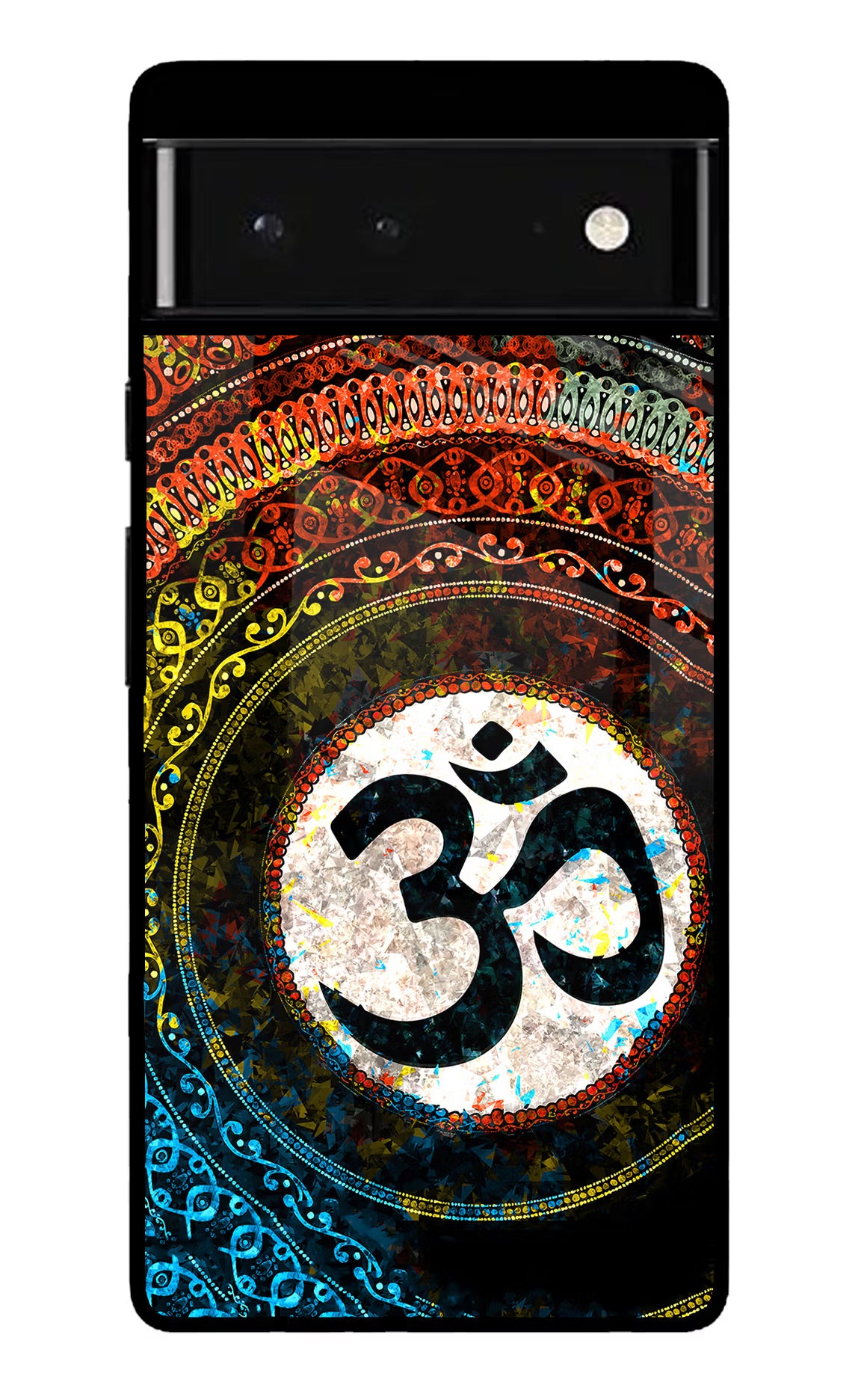 Om Cultural Google Pixel 6 Glass Case Back Cover by Casekaro
