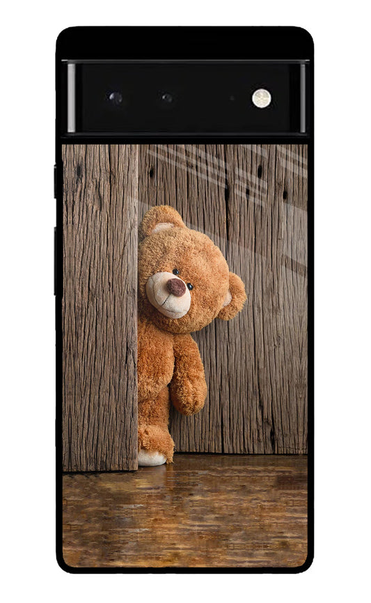 Teddy Wooden Google Pixel 6 Glass Case