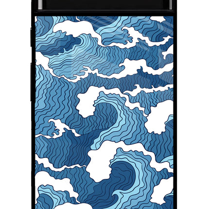 Blue Waves Google Pixel 6 Glass Case Back Cover by Casekaro