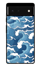 Blue Waves Google Pixel 6 Glass Case