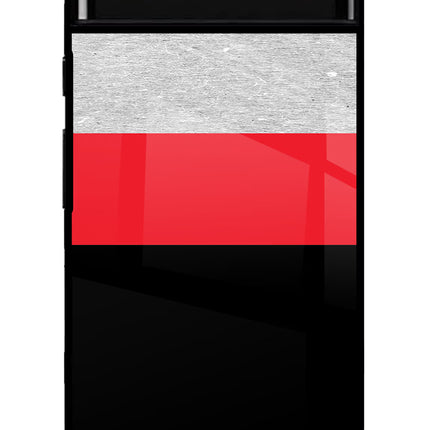 Tri Color Pattern Google Pixel 6 Glass Case Back Cover by Casekaro