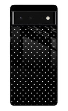 White Dots Google Pixel 6 Glass Case