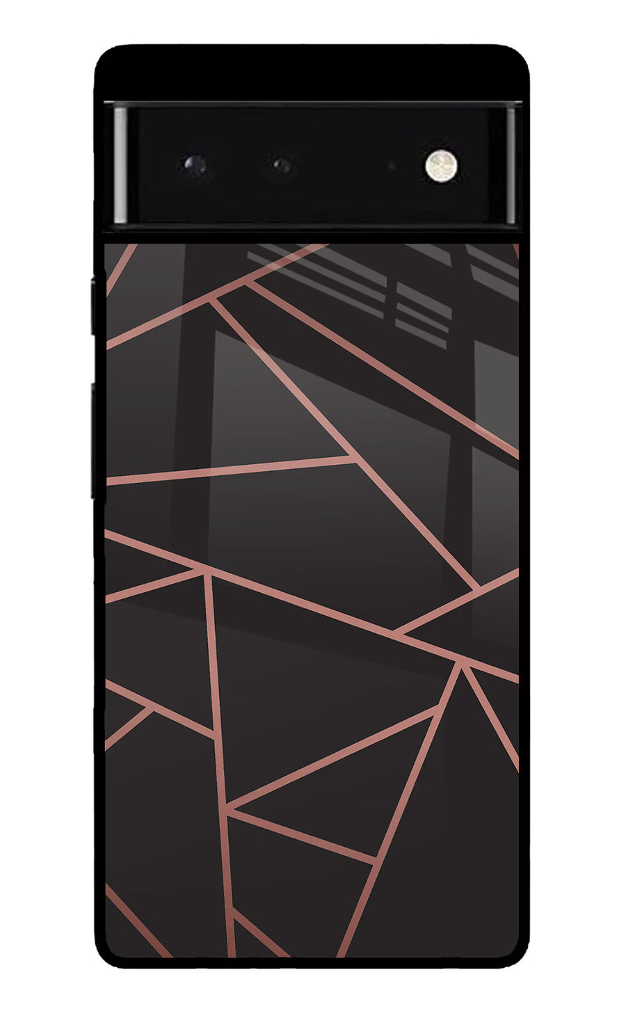 Geometric Pattern Google Pixel 6 Back Cover, Glass case