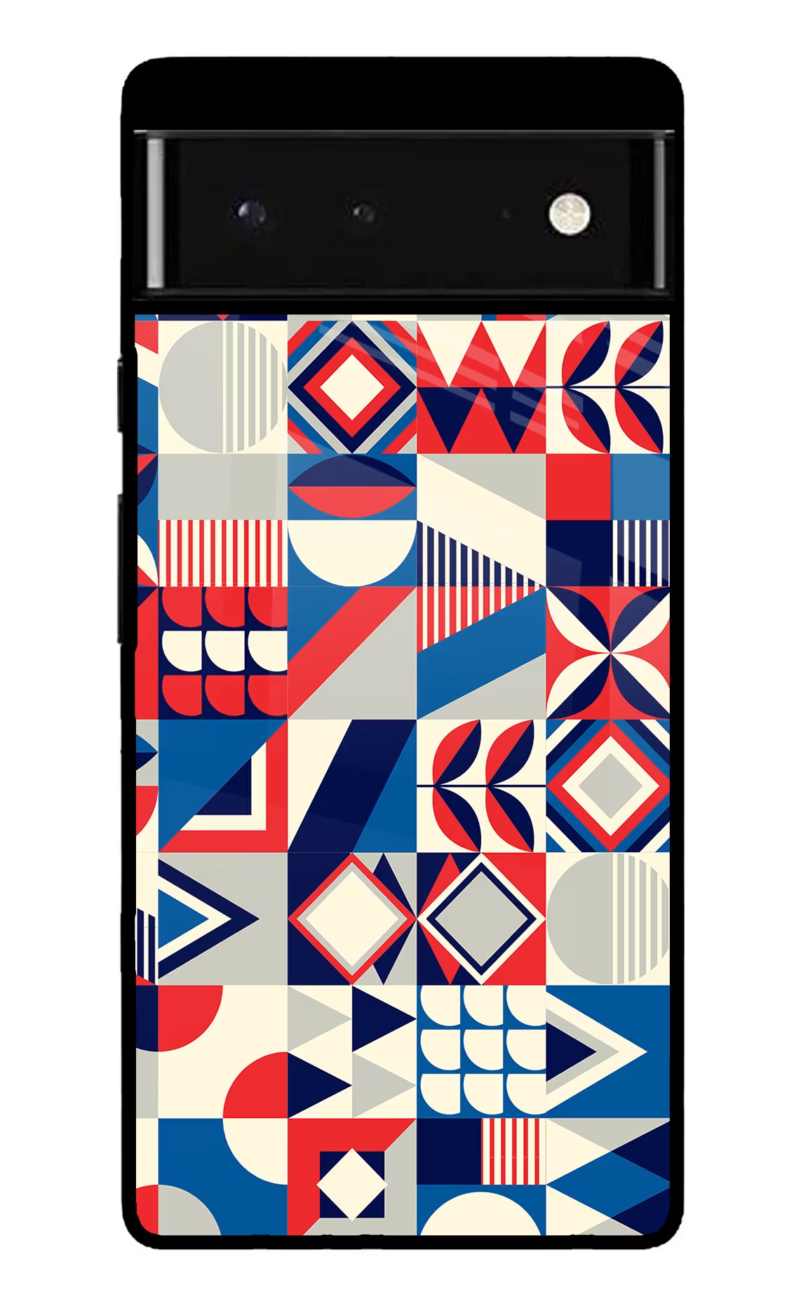 Colorful Pattern Google Pixel 6 Glass Case Back Cover by Casekaro