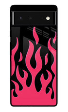Fire Flames Google Pixel 6 Glass Case