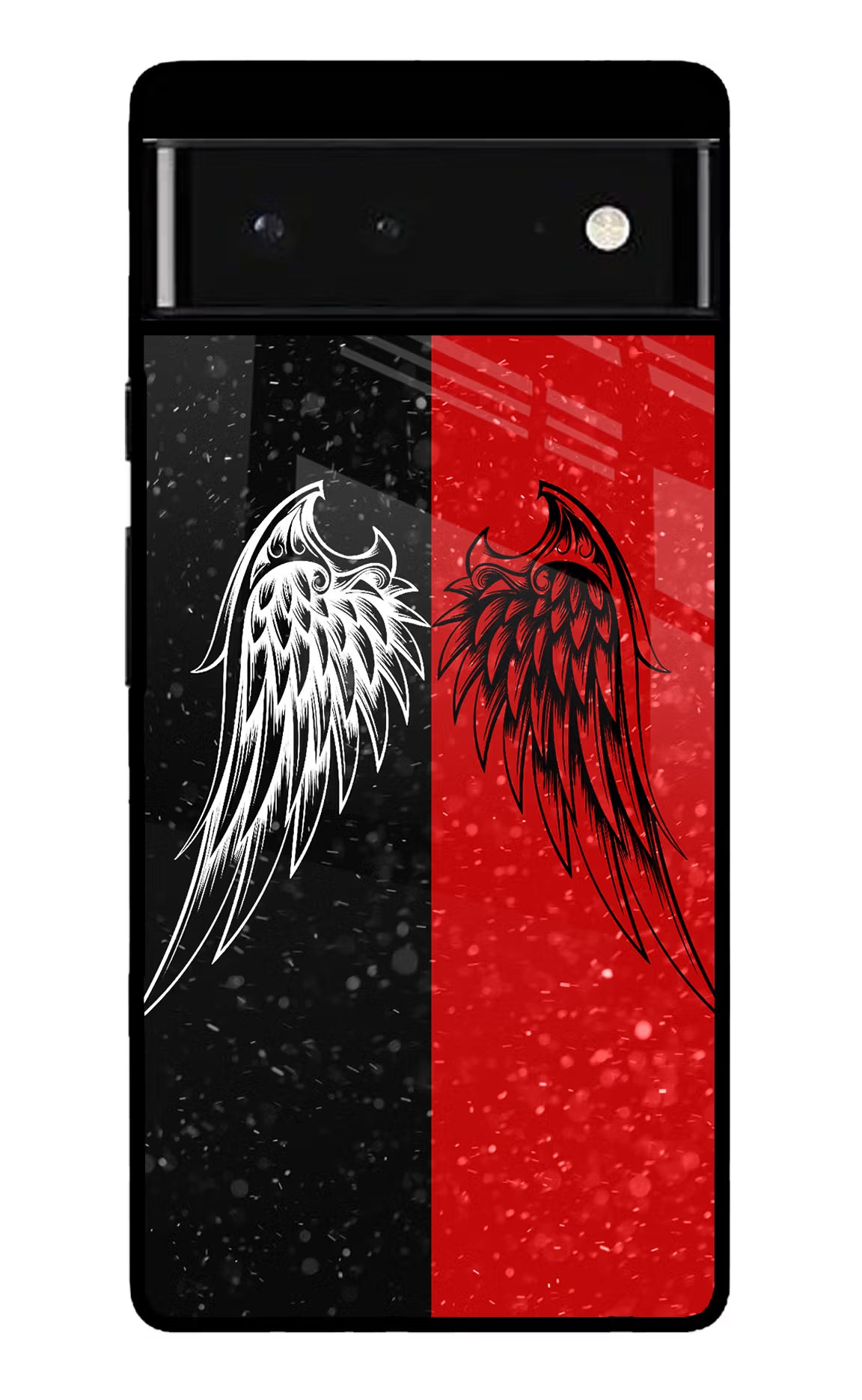 Wings Google Pixel 6 Glass Case Back Cover by Casekaro