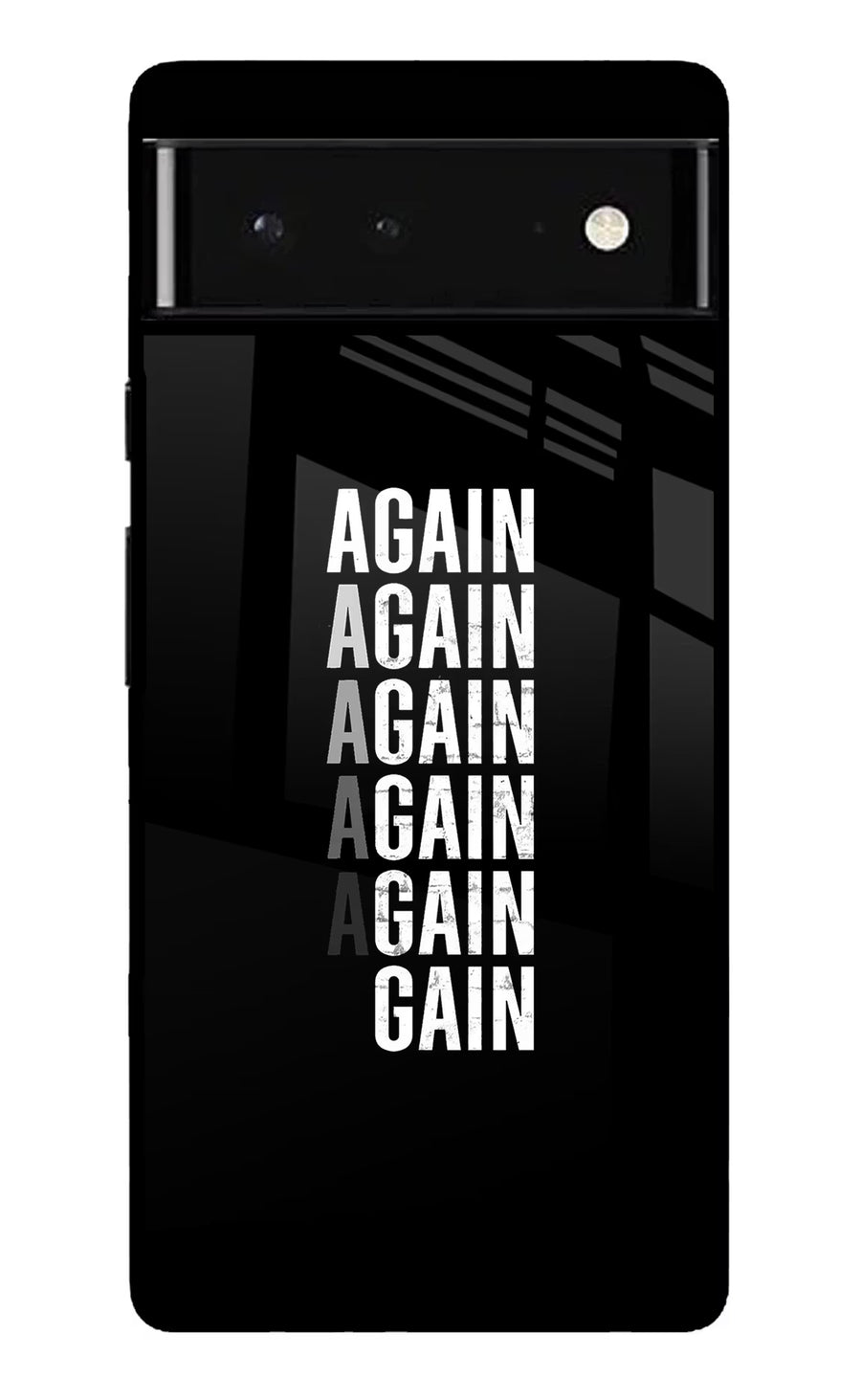 Again Again Gain Google Pixel 6 Back Cover, Glass case