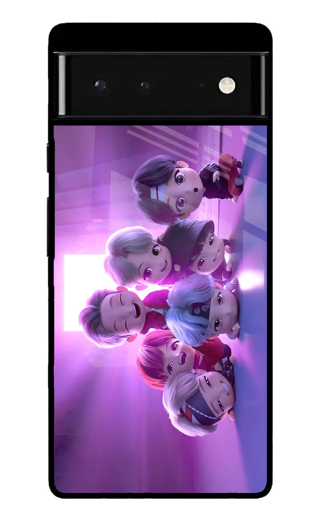 BTS Chibi Google Pixel 6 Glass Case