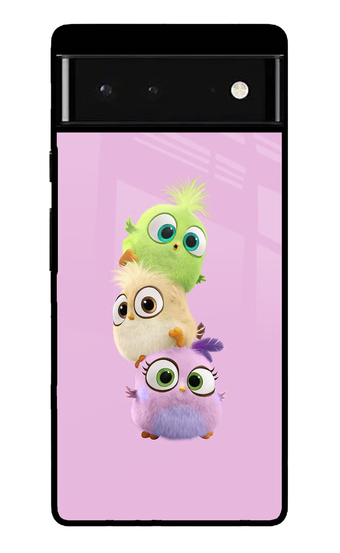Cute Little Birds Google Pixel 6 Glass Case Back Cover by Casekaro