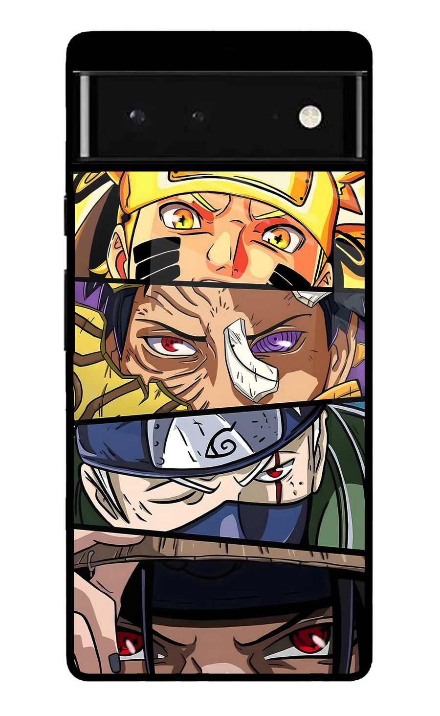 Naruto Character Google Pixel 6 Back Cover, Glass case