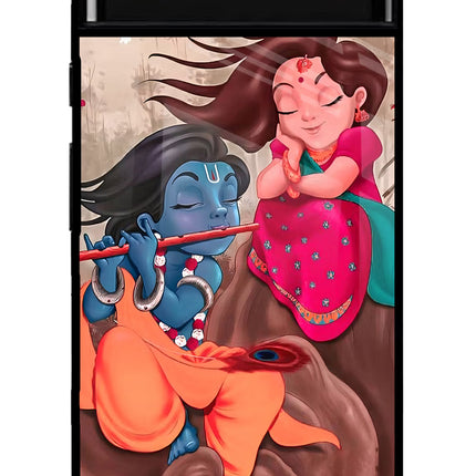 Radhe Krishna Google Pixel 6 Glass Case Back Cover by Casekaro