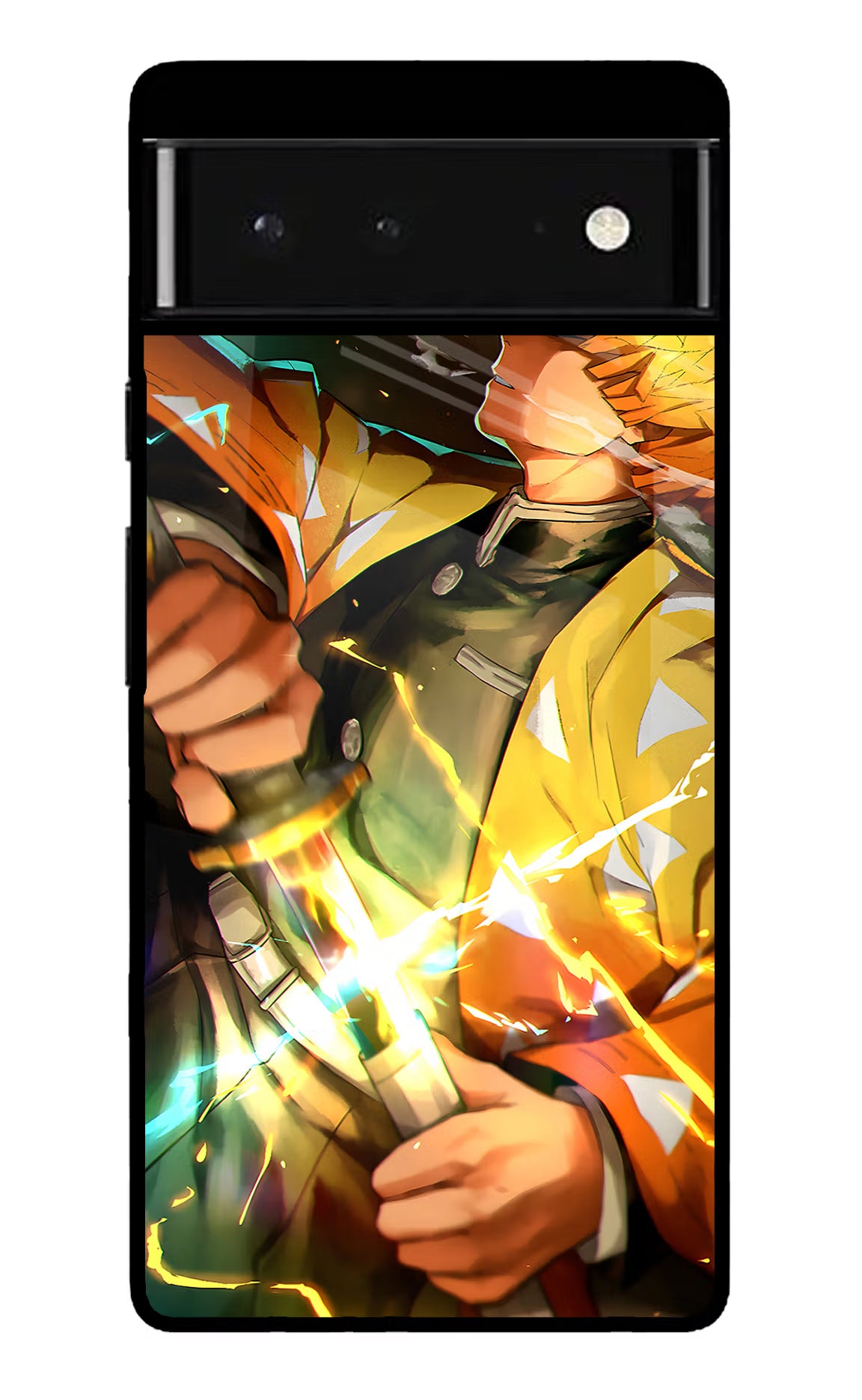 Demon Slayer Google Pixel 6 Glass Case Back Cover by Casekaro