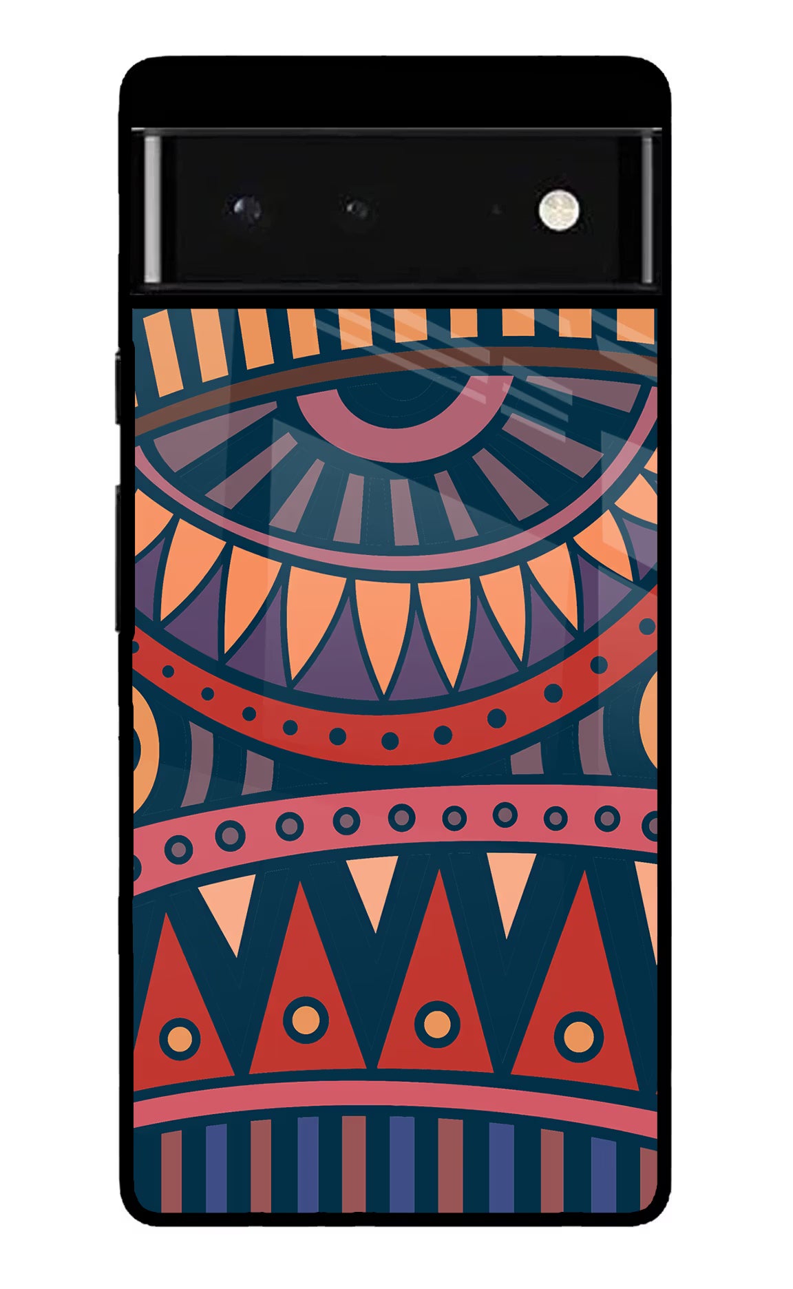 African Culture Design Google Pixel 6 Glass Case Back Cover by Casekaro