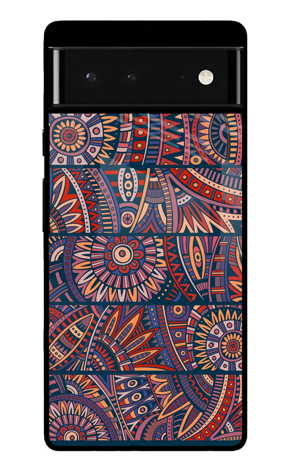 African Culture Design Google Pixel 6 Glass Case Back Cover by Casekaro