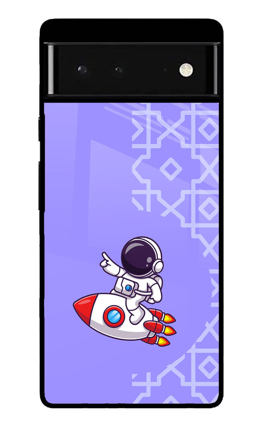 Cute Astronaut Google Pixel 6 Glass Case
