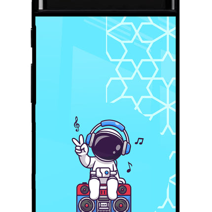 Cute Astronaut Chilling Google Pixel 6 Glass Case