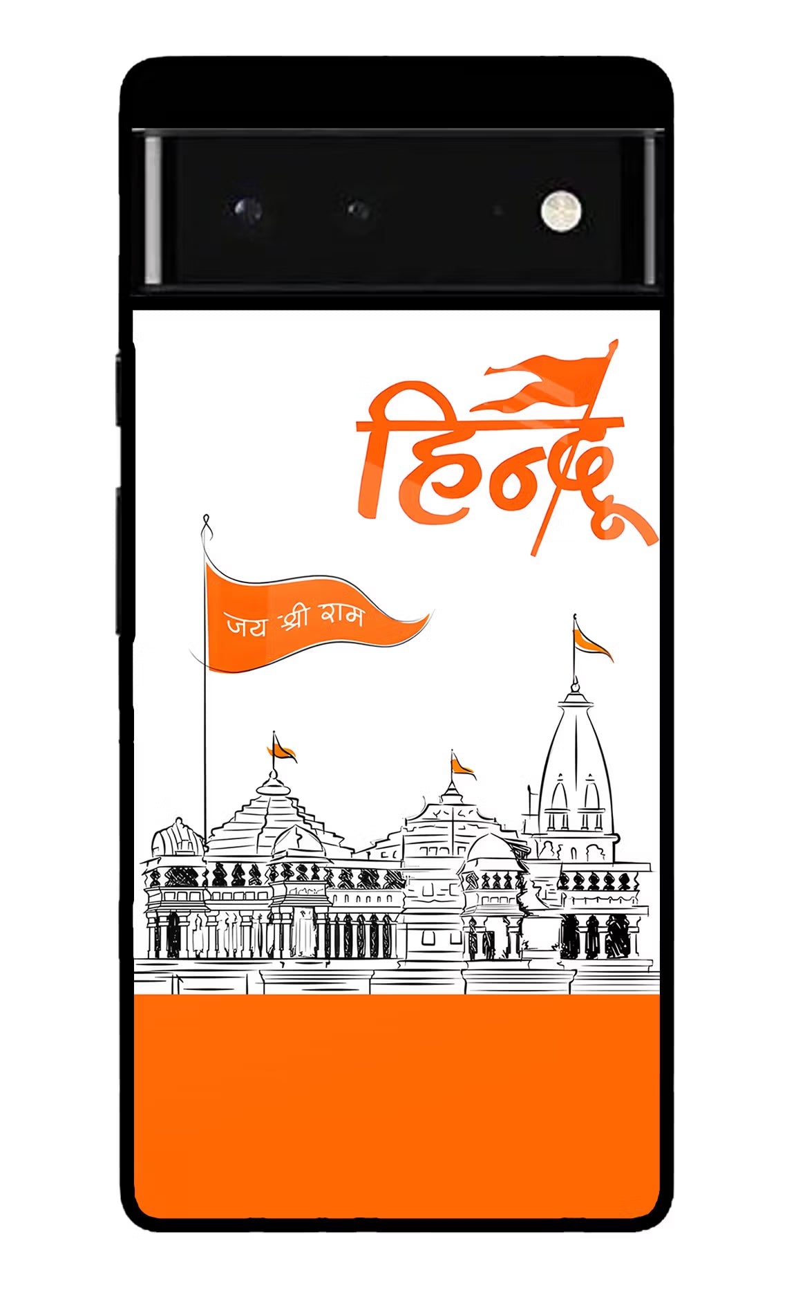 Jai Shree Ram Hindu Google Pixel 6 Glass Case Back Cover by Casekaro