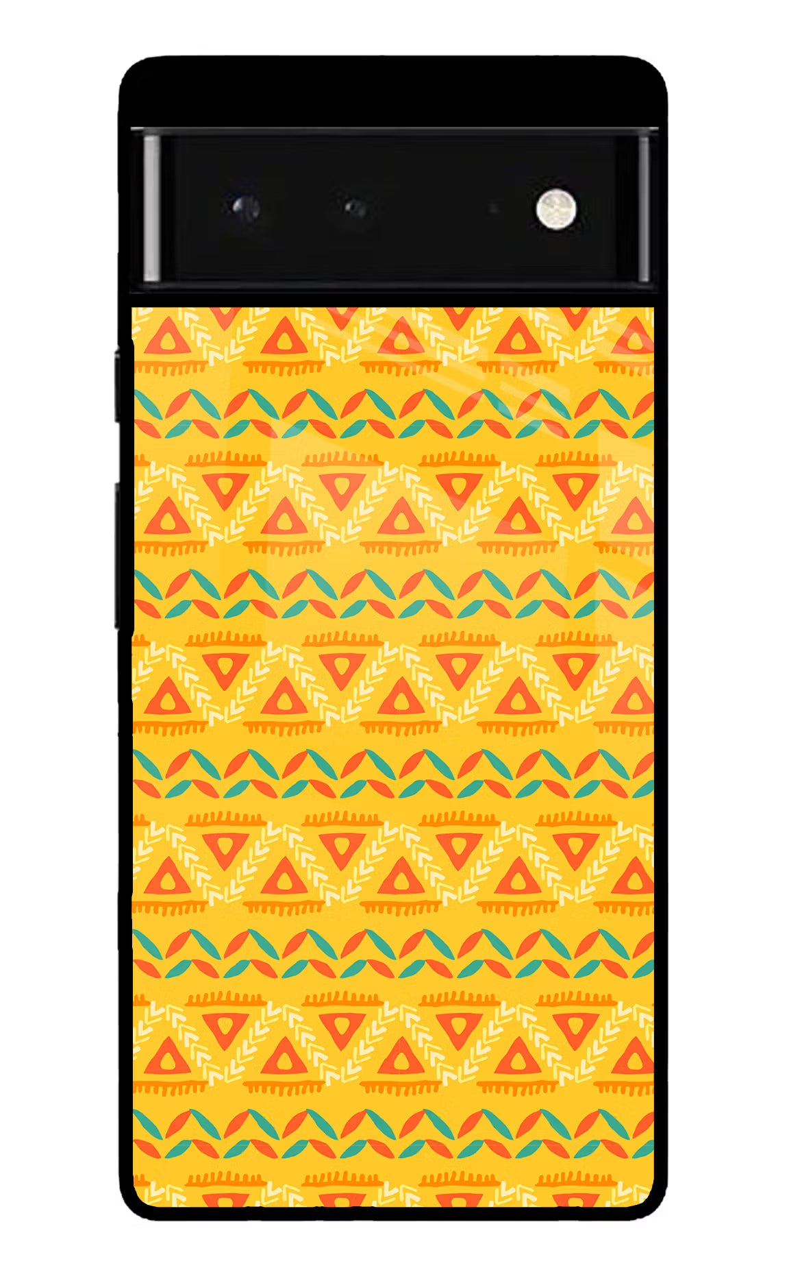 Tribal Pattern Google Pixel 6 Glass Case Back Cover by Casekaro