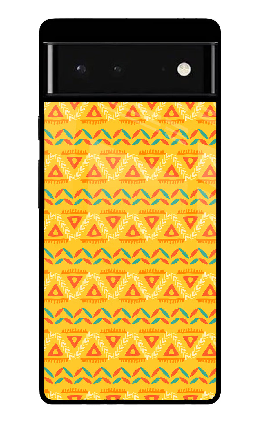 Tribal Pattern Google Pixel 6 Back Cover, Glass case