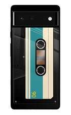 Cassette Google Pixel 6 Glass Case Back Cover by Casekaro