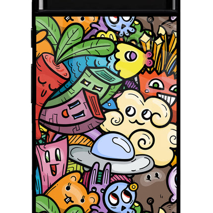 Veggie Doodle Google Pixel 6 Glass Case
