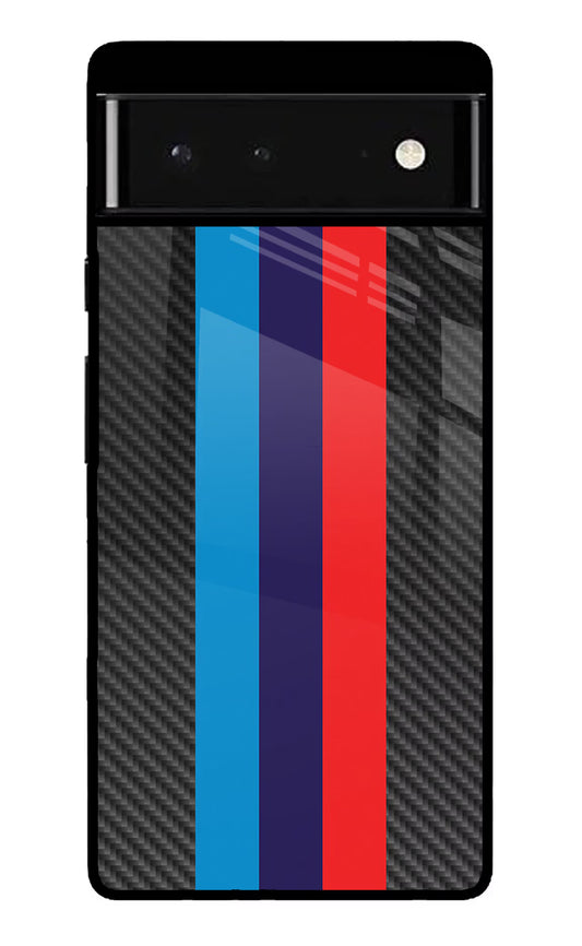 BMW Stripes Pattern Google Pixel 6 Glass Case