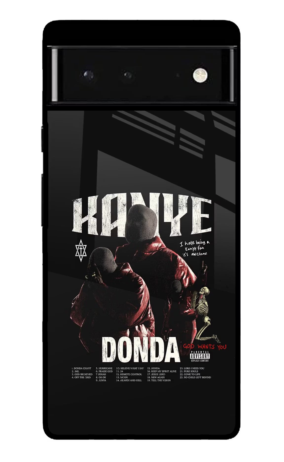 Donda Kanye West Google Pixel 6 Glass Case Back Cover by Casekaro