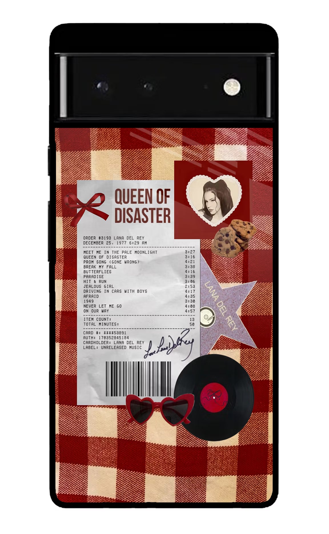 Queen of Disaster Google Pixel 6 Glass Case Back Cover by Casekaro