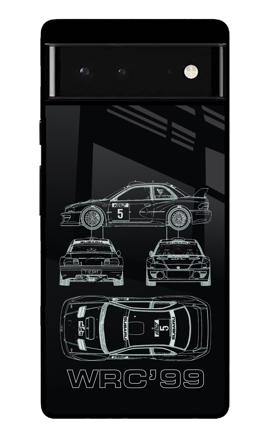 WRC'99 Google Pixel 6 Glass Case Back Cover by Casekaro