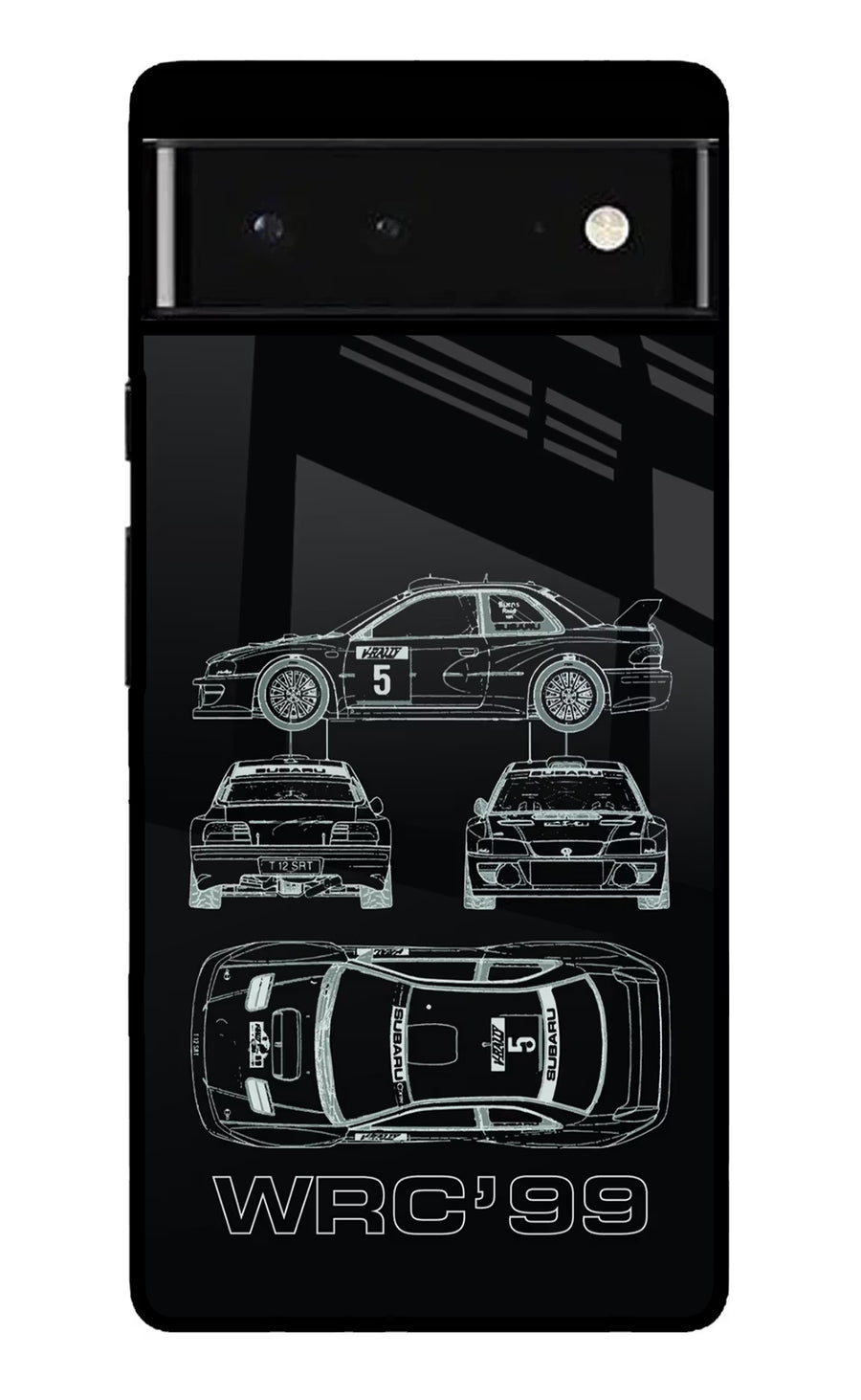 WRC'99 Google Pixel 6 Back Cover, Glass case