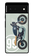 Classic Cafe Racer 99 Google Pixel 6 Glass Case