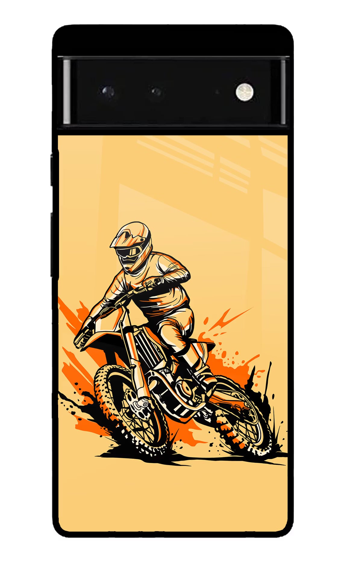 Off-Road Fury Google Pixel 6 Glass Case Back Cover by Casekaro