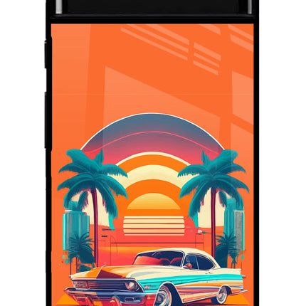 Palm Drive 80s Google Pixel 6 Glass Case