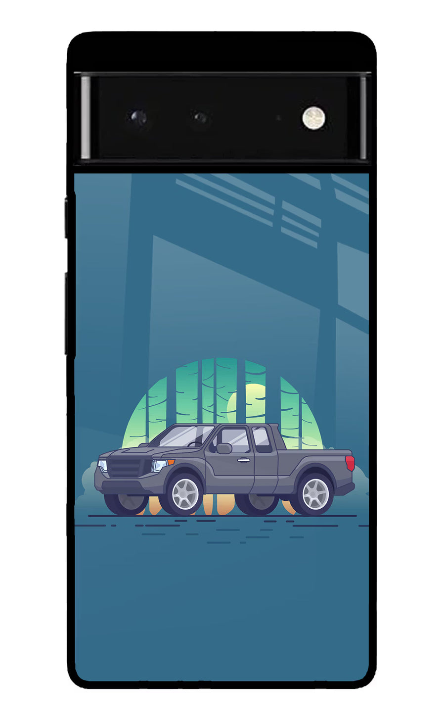 Retro Garage Vibe Google Pixel 6 Back Cover, Glass case