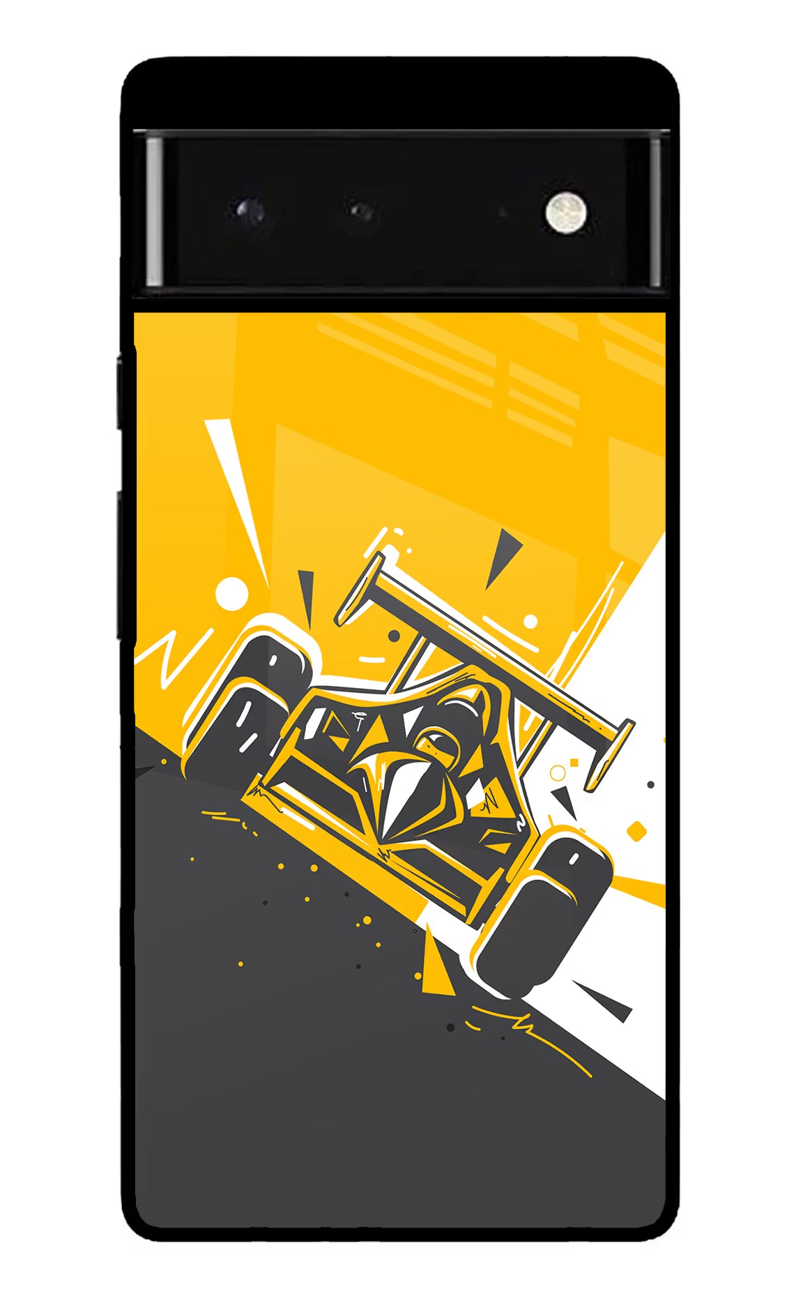 Track King Google Pixel 6 Glass Case Back Cover by Casekaro