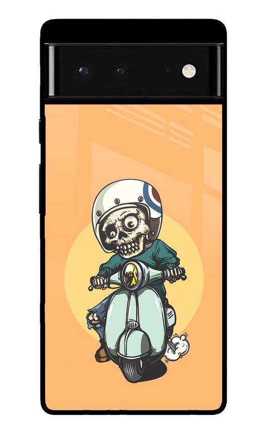 Undead Biker Google Pixel 6 Glass Case